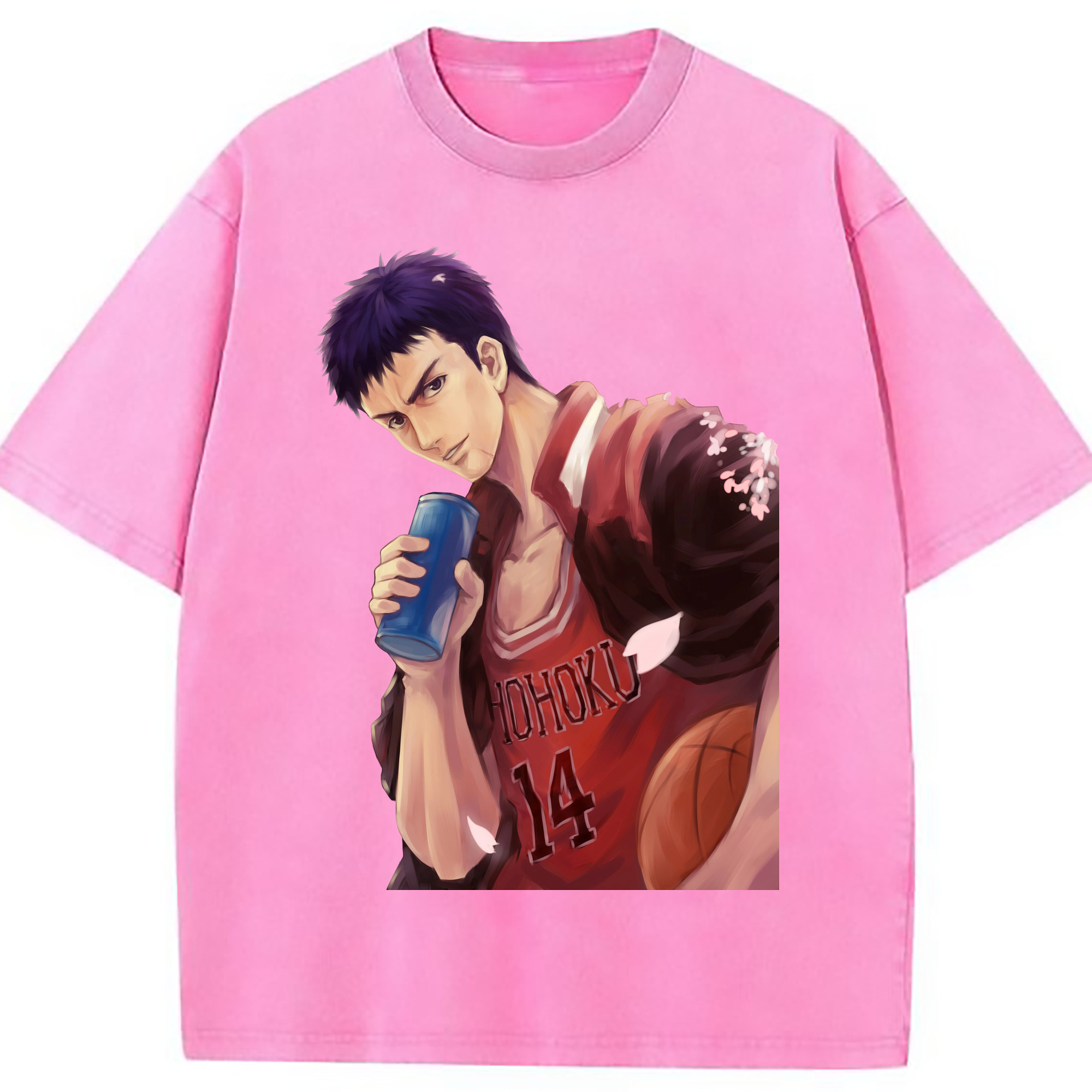 （画像用） SLAM DUNK／スラムダンク 綿100% ヴィンテージ風 半袖Tシャツ（フロントプリント）
